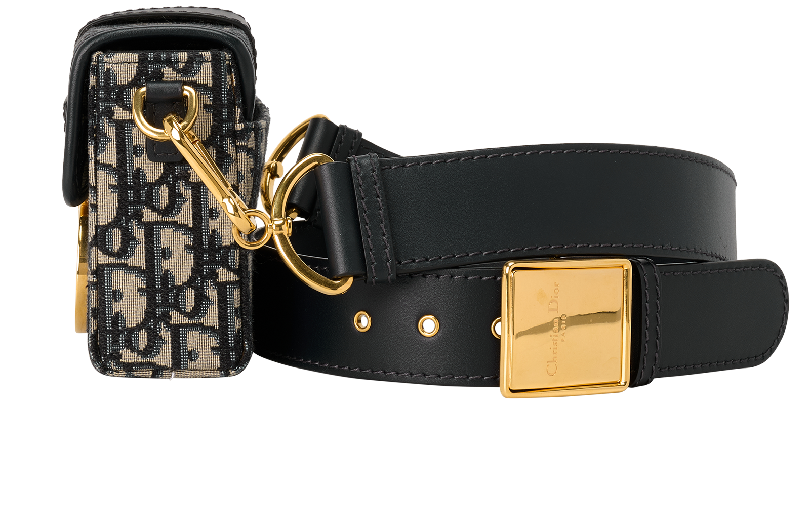 30 Montaigne Box, &pound;1,500, Handbags, Black/Grey, Canvas/Leather, Bottom view